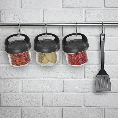 Barattolo in vetro 235 ml con coperchio appendibile - 6