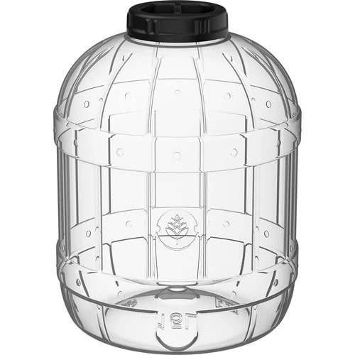 Barattolo infrangibile e multifunzionale con coperchio nero, 15L  - 1 