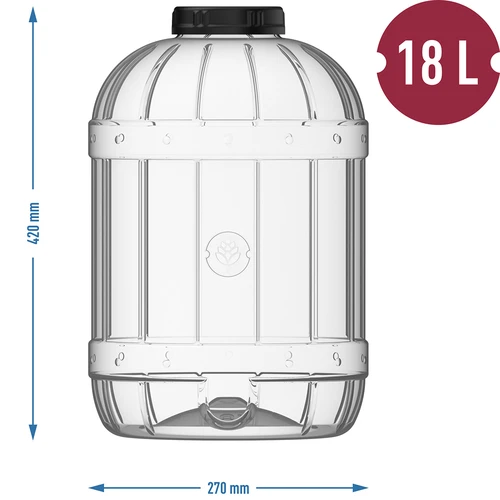 Barattolo multifunzionale 18L con coperchio - 5
