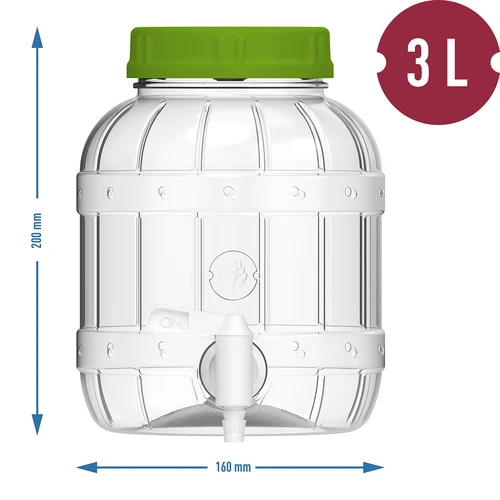 Barattolo multifunzionale con rubinettino 3L - 6