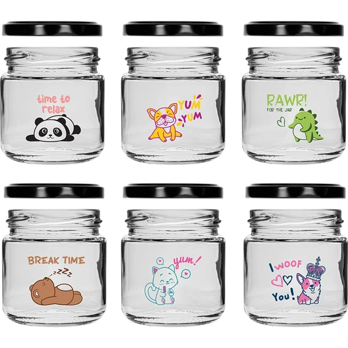 Barattolo per bambini twist off 212ml con stampa e coperchio fi 66/4, 6 pezzi - 3
