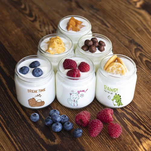 Barattolo per bambini twist off 212ml con stampa e coperchio fi 66/4, 6 pezzi - 11