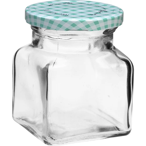 Barattolo TO 120 ml Quattro angoli fi 53 coperchio - 6 pezzi - 2