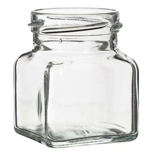Barattolo TO 120 ml Quattro angoli fi 53 coperchio - 6 pezzi - 4