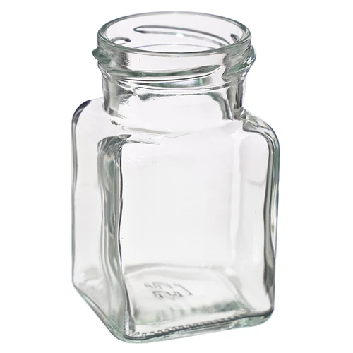 Barattolo TO 150 ml Quattro angoli fi 53 coperchio - 6 pezzi. - 4