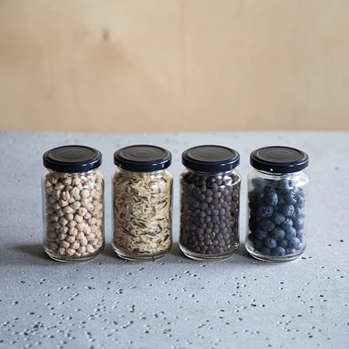 Barattolo TO 190 ml con tappo colorato Ø 53 mm - 8 pz - 11