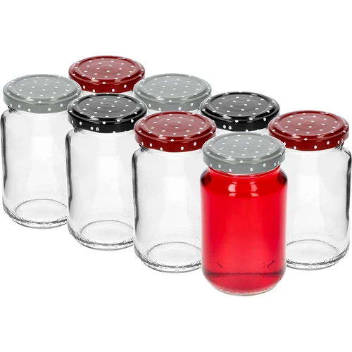 Barattolo TO 190ml con coperchio colorato fi 53 - 8 pz. - 4