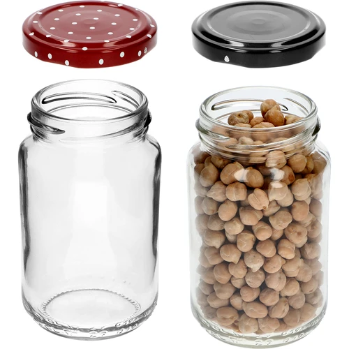 Barattolo TO 190ml con coperchio colorato fi 53 - 8 pz. - 7