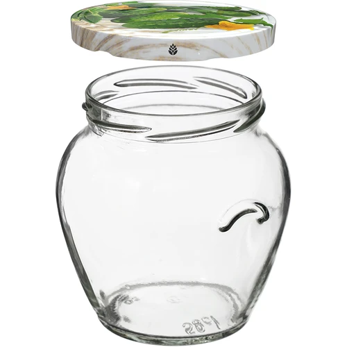 Barattolo TO Anfora 580 ml con coperchio colorato fi82/6-6pz. - 3