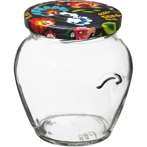 Barattolo TO Anfora 580 ml con coperchio colorato fi82/6-6pz. - 2