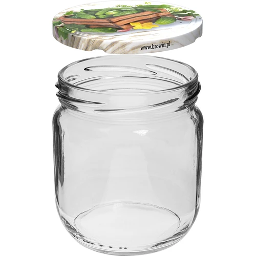 Barattolo TO Gurken 425 ml con coperchio colorato fi 82/6 - 6 pezzi - 2