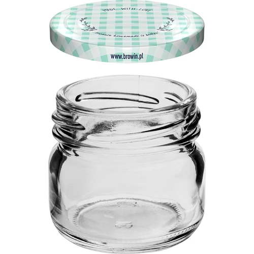 Barattolo twist-off 30 ml con coperchio colorato fi 43 - 10 pezzi - 3