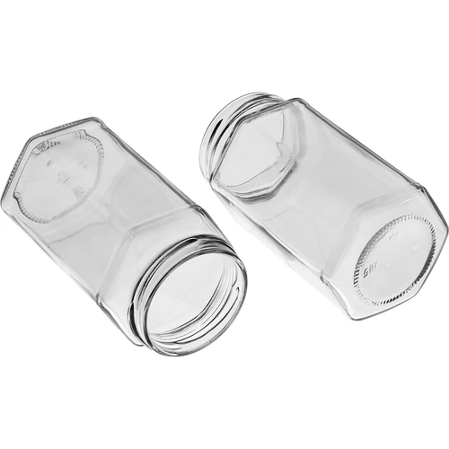 Barattolo twist-off 385 ml con capsula nera Ø 63, set da 6 pezzi - 6