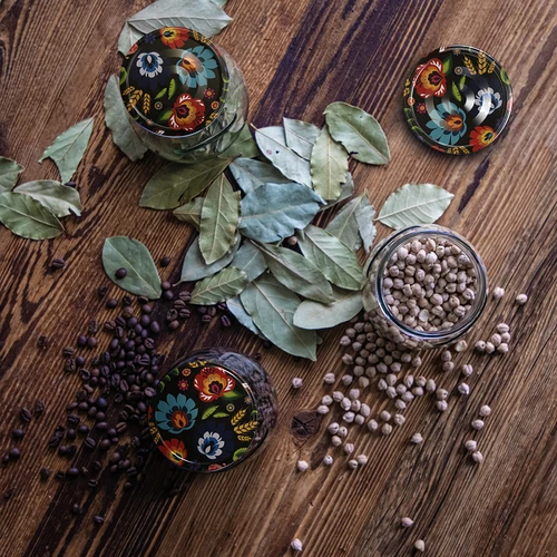 Barattolo twist-off 500 ml "Anfora rovesciata" con coperchio colorato Ø 82/6, 6 pz. - 13