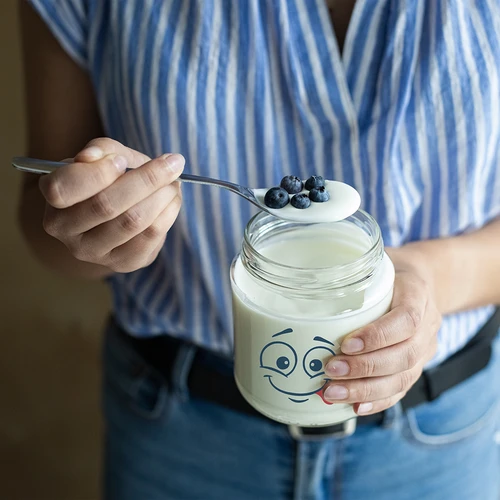 Barattolo twist-off 580 ml con stampa faccina e capsula Ø82/6 - set da 3 pezzi - 9