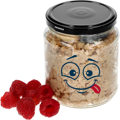 Barattolo twist-off 580 ml con stampa faccina e capsula Ø82/6 - set da 3 pezzi - 5