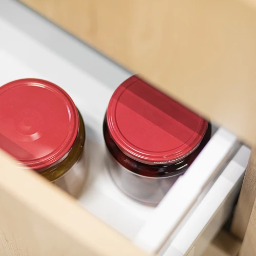 Barattolo twist-off "Grubasek" 580 ml con capsula bordeaux fi82/6, 6 pezzi - 8