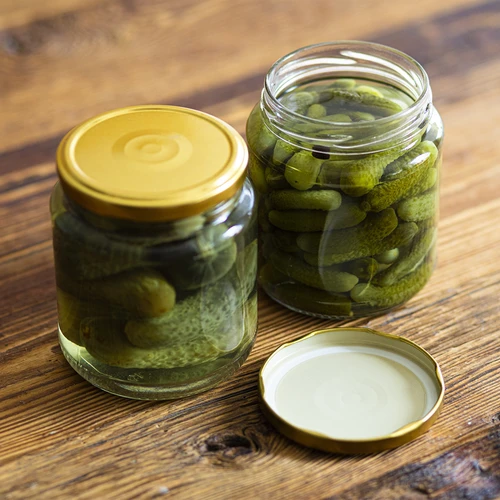 Barattolo twist-off, panciuto 580ml con tappo dorato fi82/6, 6 pezzi - 6