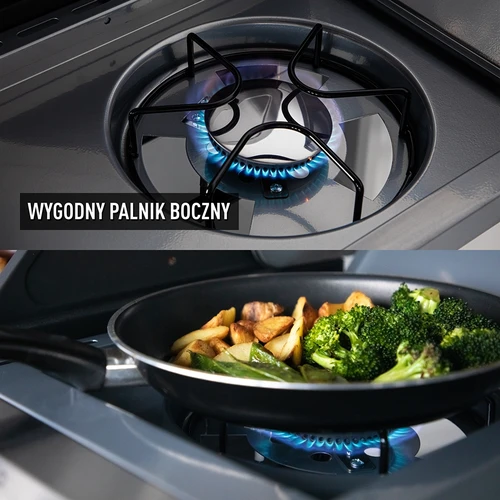 Barbecue a gas dragON BBQ101, 11,7 kW, nero e argento - 7