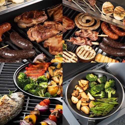 Barbecue a gas dragON BBQ201, 18,8 kW, argento - 11