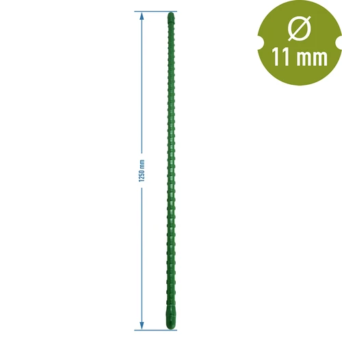Bastone in acciaio rivestito in PE 1,25m x 11mm - 2