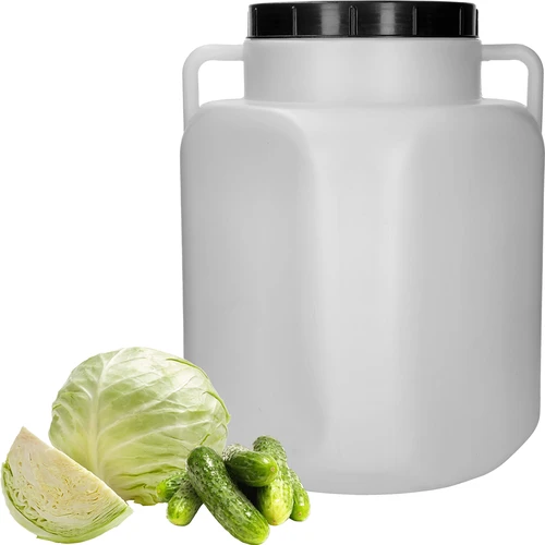 Beczka Kwadratowa na 50 L, biała, z uchwytami 50 L - 3