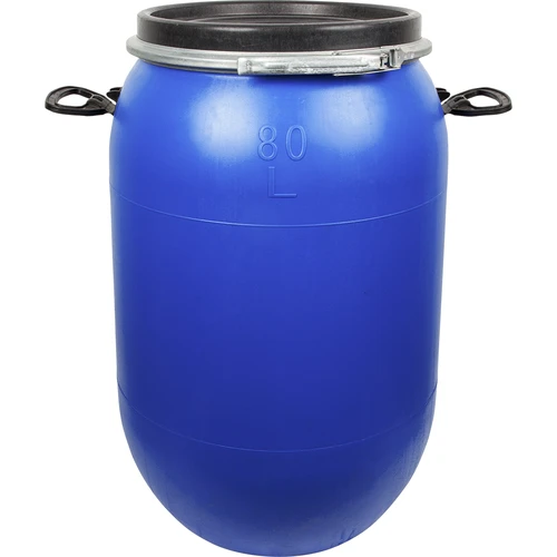 Bidone per crauti e cetrioli 80 L, blu con anello di serraggio - 3