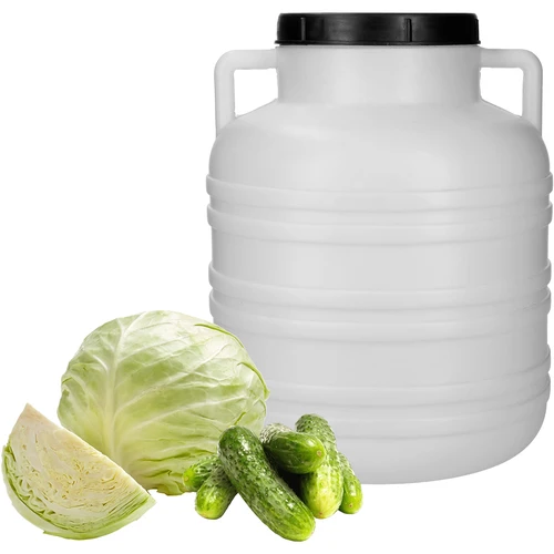 Barile per fermentazione 20 L - bianco, con manici - 4