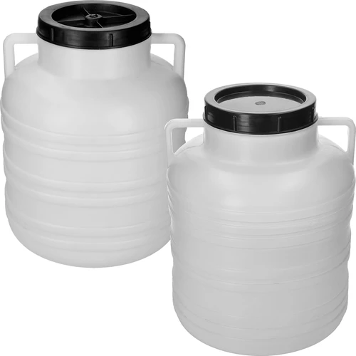 Barile per fermentazione 20 L - bianco, con manici - 2