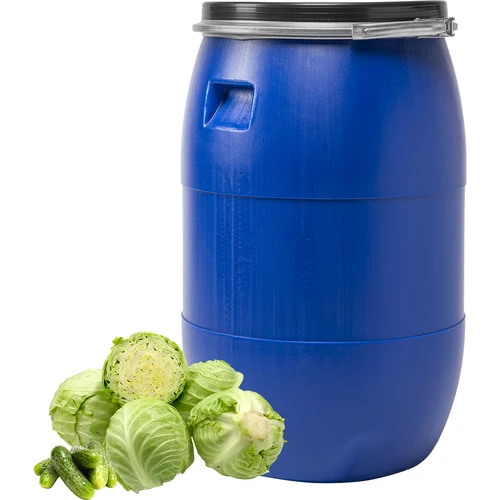 Botte per cavoli 85 L, con cerchio di pressione, blu, Sterk - 2