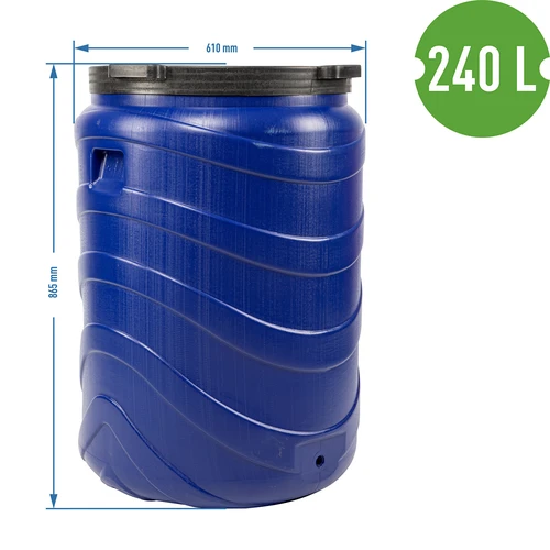 Botte per conserve 240 L blu - 9