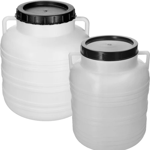 Botte per fermentazione 30L - bianca, con maniglie - 2