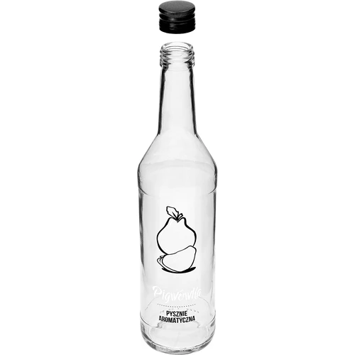 Bottiglia 0,5 L con tappo a vite e stampa Pigwówka - 4 pezzi - 6