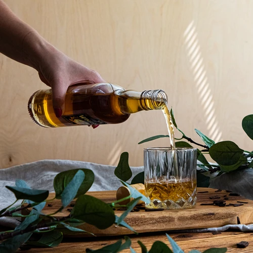 Bottiglia 0,5 L con tappo e stampa a 2 colori Whisky - 4 pezzi - 10