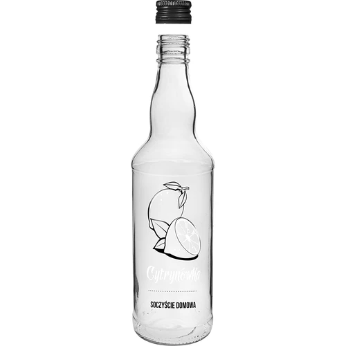 Bottiglia 0,5 L con tappo e stampa Limoncello 4 pezzi - 4