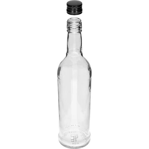 Bottiglia 500 ml Slanciata, con tappo nero, per vodka, 6 pezzi - 4