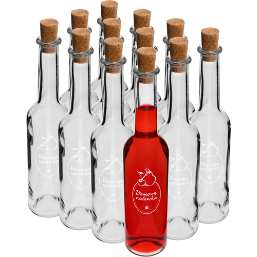 Bottiglia da 350 ml con tappo, stampa "Domowa Nalewka" (Liquore fatto in casa) - 5