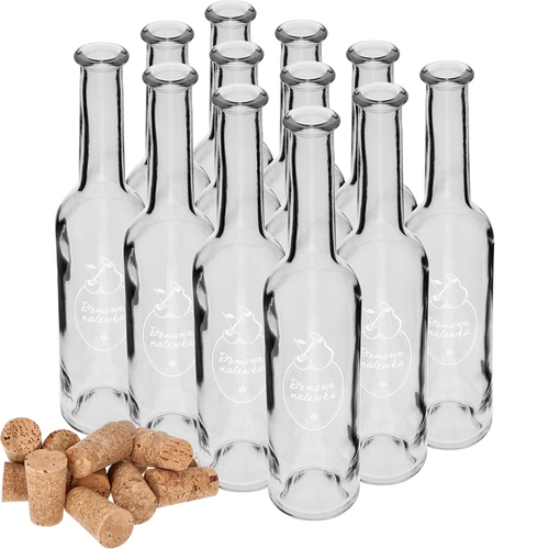 Bottiglia da 350 ml con tappo, stampa "Domowa Nalewka" (Liquore fatto in casa) - 4