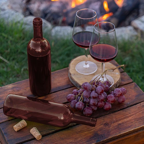 Bottiglia da vino 750 ml ambrata - confezione da 8 pz. - 7