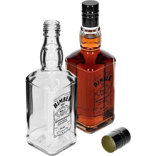 Bottiglia Daniels 500 ml con tappo a vite, stampa “Bimber OLD”, 1 pz. - 4