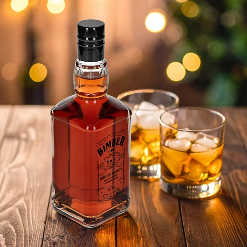 Bottiglia Daniels 500 ml con tappo a vite, stampa “Bimber OLD”, 1 pz. - 7
