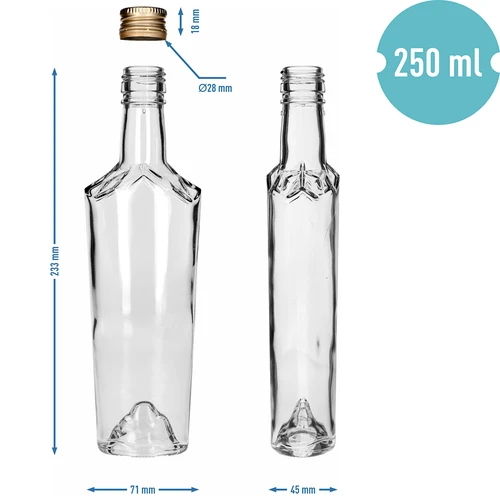 Bottiglia Everest 250 ml con tappo fi28, 12 pezzi - 7