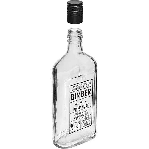 Bottiglia Fiaschetta 0,5 L con tappo e stampa Grappa PRL - 3