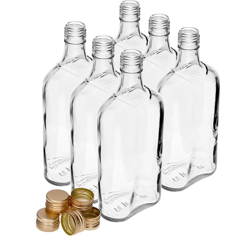 Bottiglia Fiaschetta 500 ml con tappo, 6 pezzi - 10
