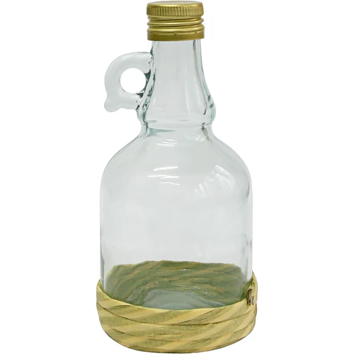 Bottiglia Gallone 0,5 L con intreccio, con tappo  - 1 