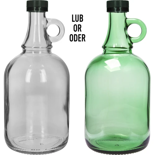 Bottiglia Gallone 1 L con tappo, senza impagliatura - 3