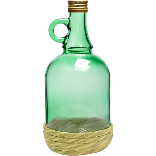 Bottiglia Gallone 1L con intreccio, con tappo - 2