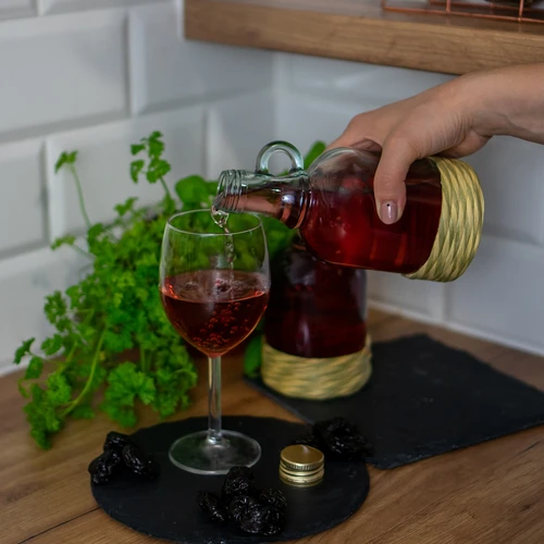 Bottiglia Gallone 500 ml rivestita a intreccio, tappo a vite - 5