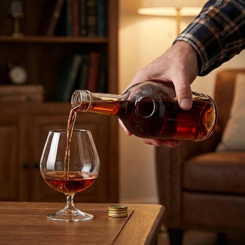 Bottiglia GLORIA 0,5 L, con tappo a vite dorato Ø 28, 1 pz. - 7