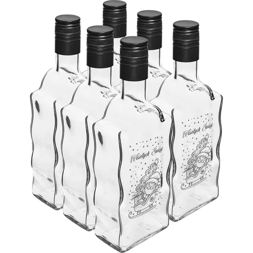 Bottiglia Klasztorna 500 ml con tappo, stampa 'Babbo Natale', 1 pz. - 4